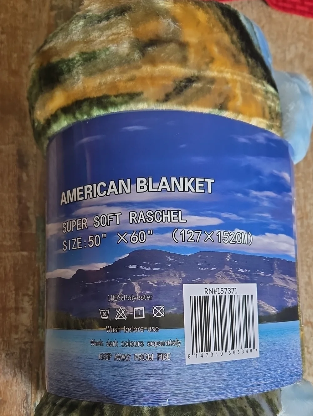 The Mountain American Blanket Bald Eagle Plush Throw Blanket 50x60 (BIN 011)